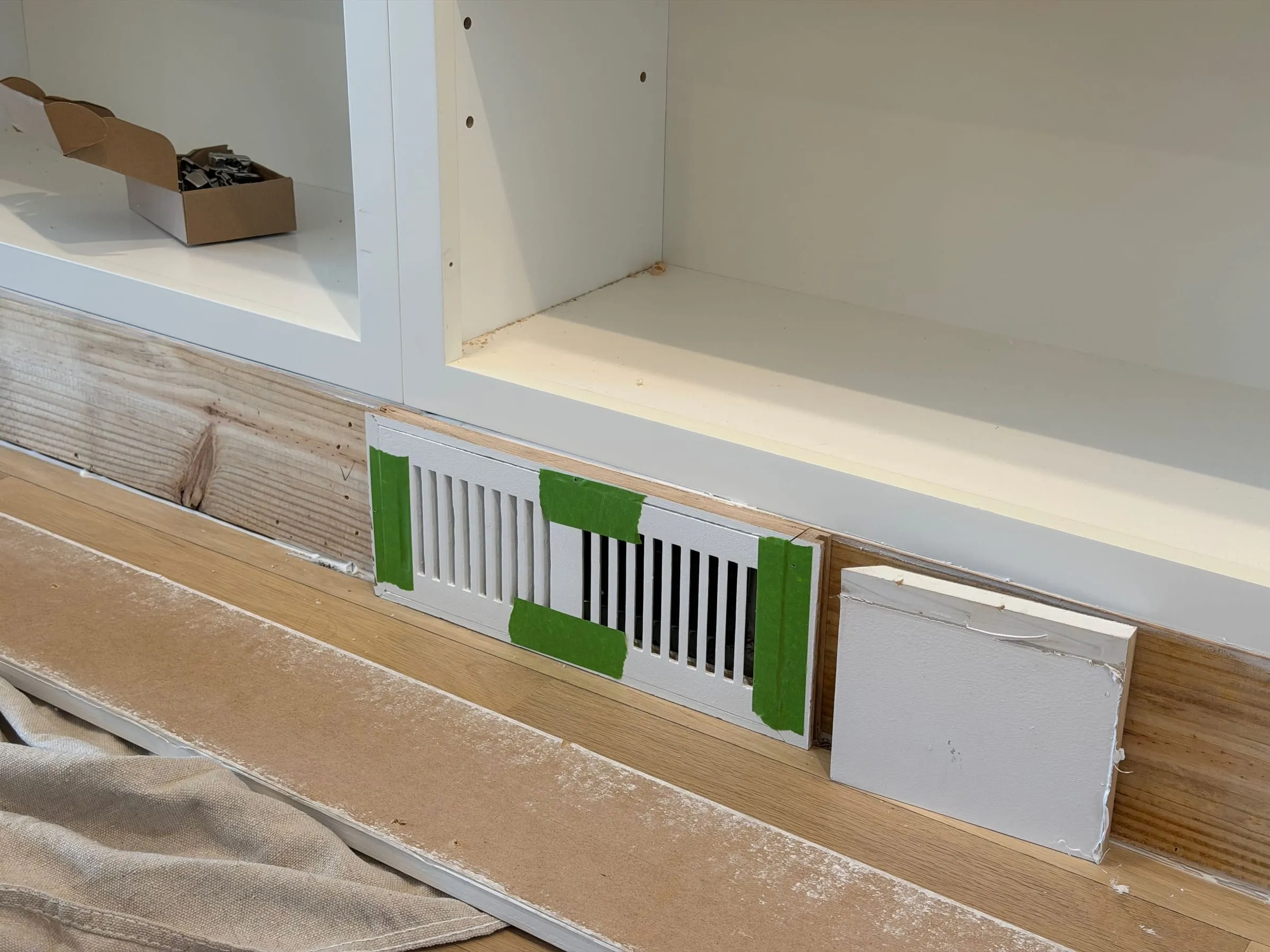 Scribing trim to fit against irregular wall